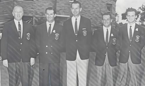 Seymour G. Marvin, Fernando Chaves Barcellos, Robert Falkenburg, Carlos Sozio, Nestor L. Sozio Jr.